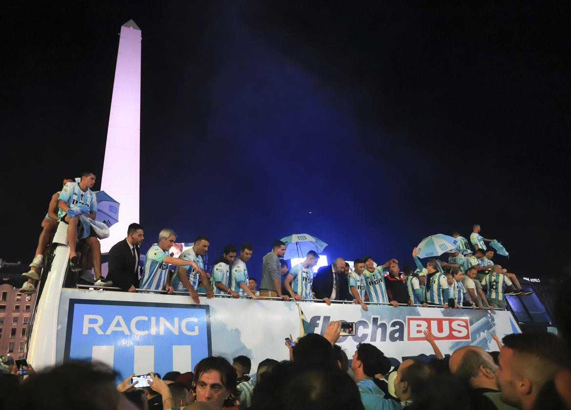 Racing campeón - festejos Agencia NA