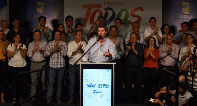 Sergio Uñac - Elecciones PASO San Juan Agencia NA