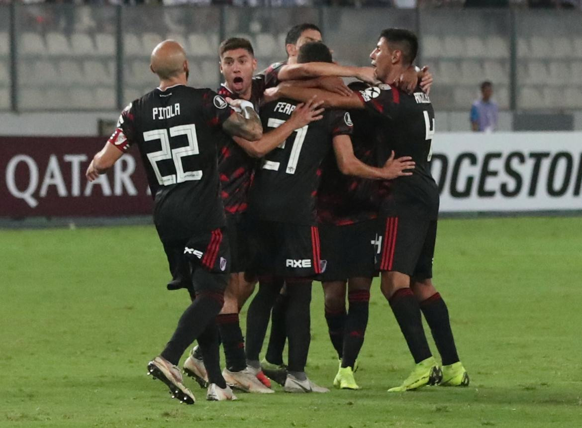 Festejo de River en la Copa Libertadores (Reuters)