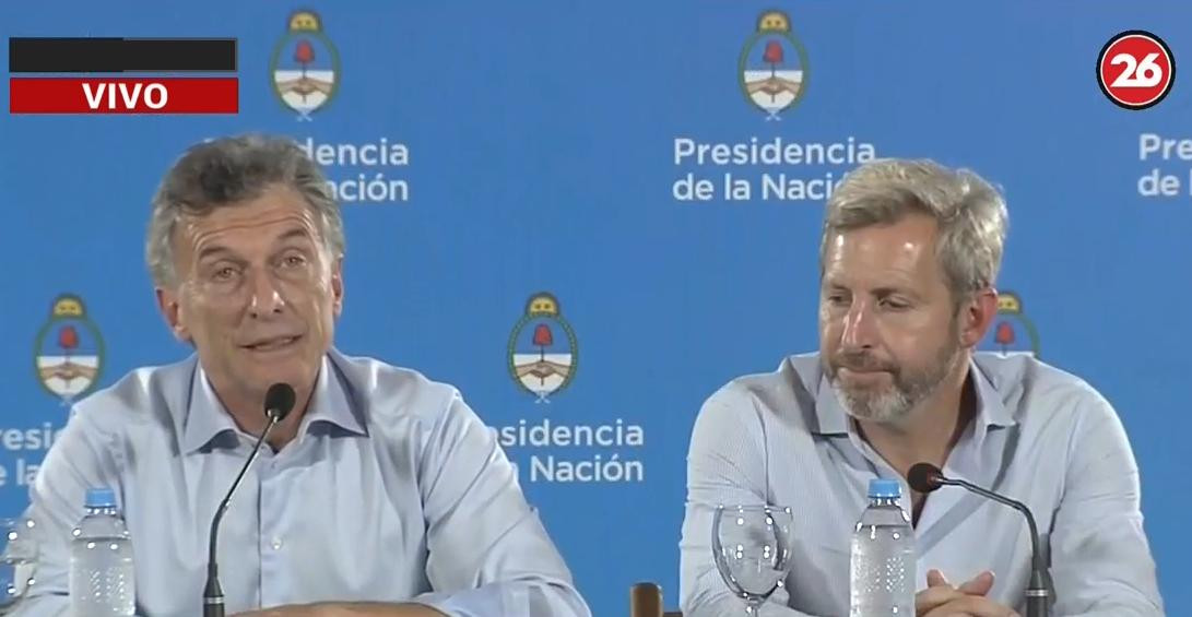 Conferencia de prensa de Macri en Entre Ríos (Canal 26)