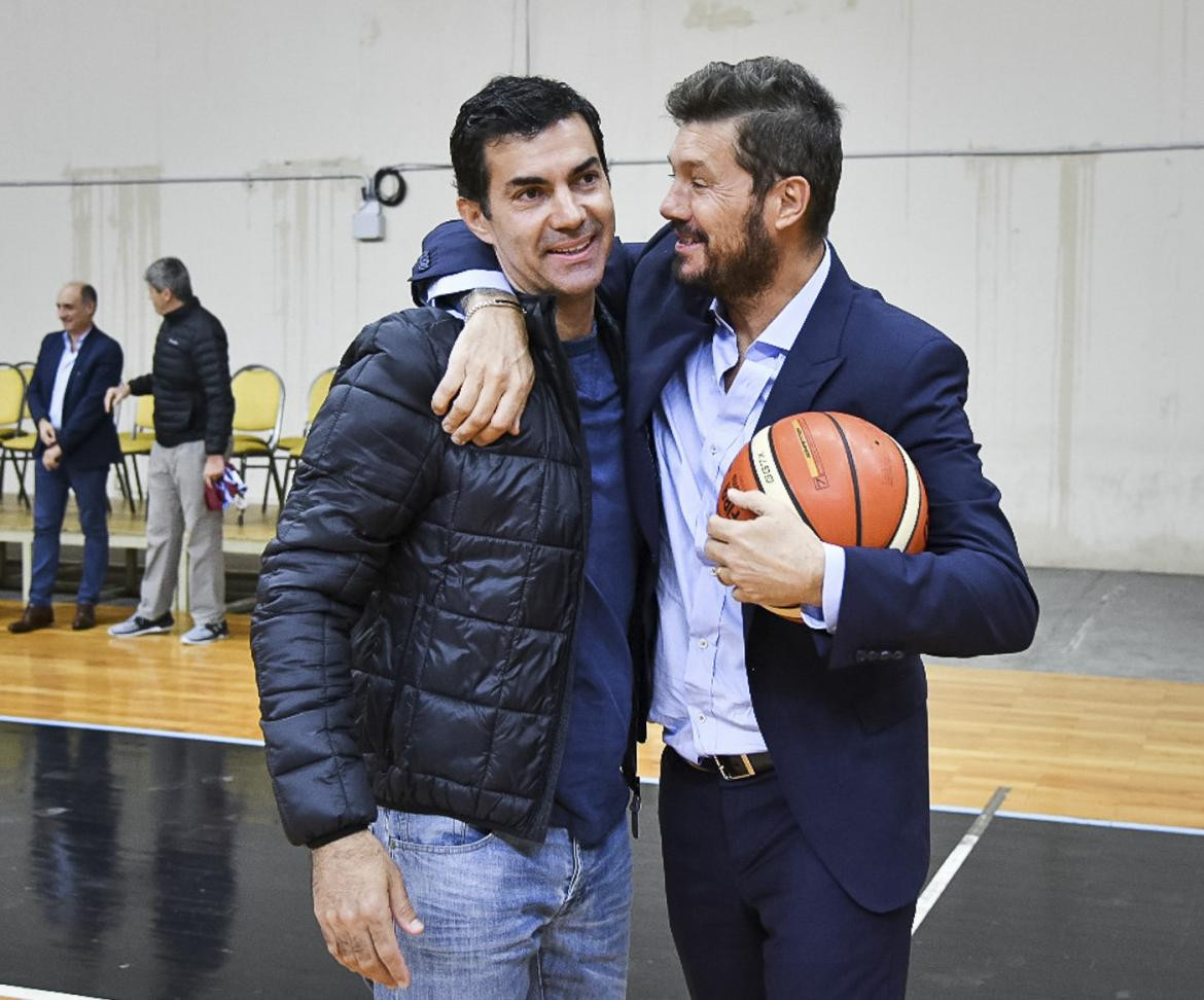 Marcelo Tinelli junto al gobernador de Salta, Juan Manuel Urtubey, NA