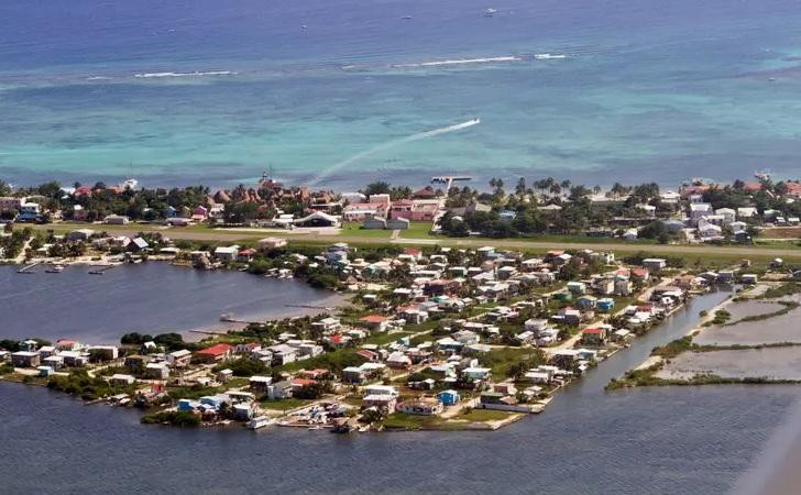 Cayo de Ambergris, en Belice, donde detuvieron a Samid