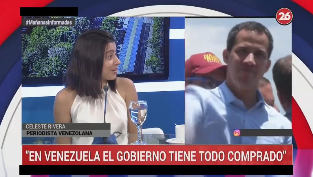 Periodista venezolana en Argentina - Canal 26