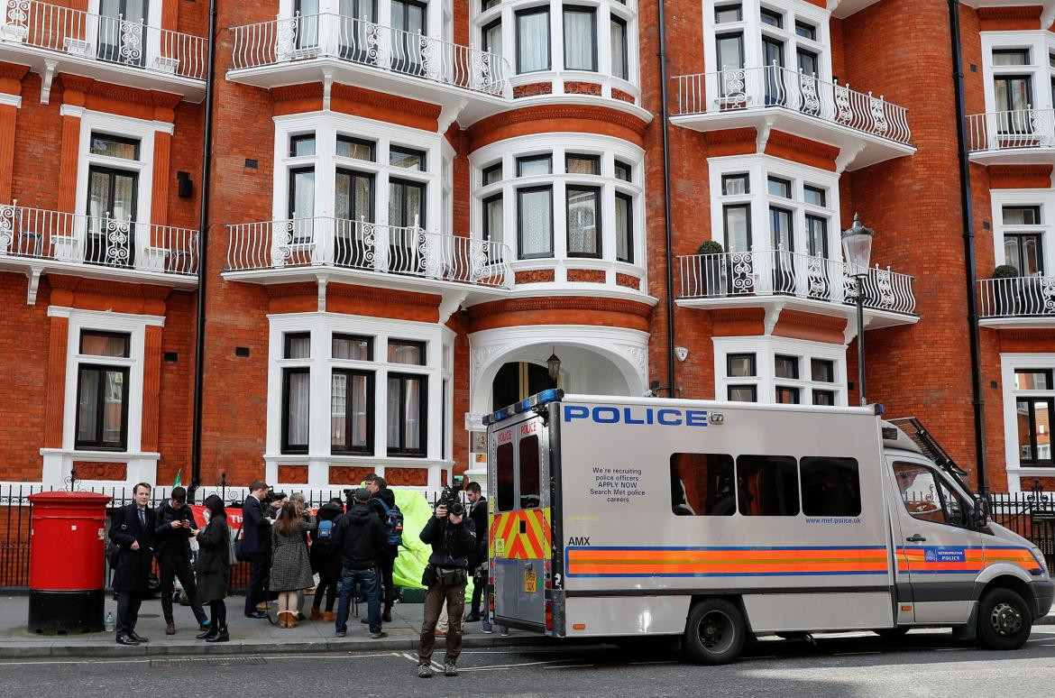 Julian Assange - Detención en Londres Foto Reuters