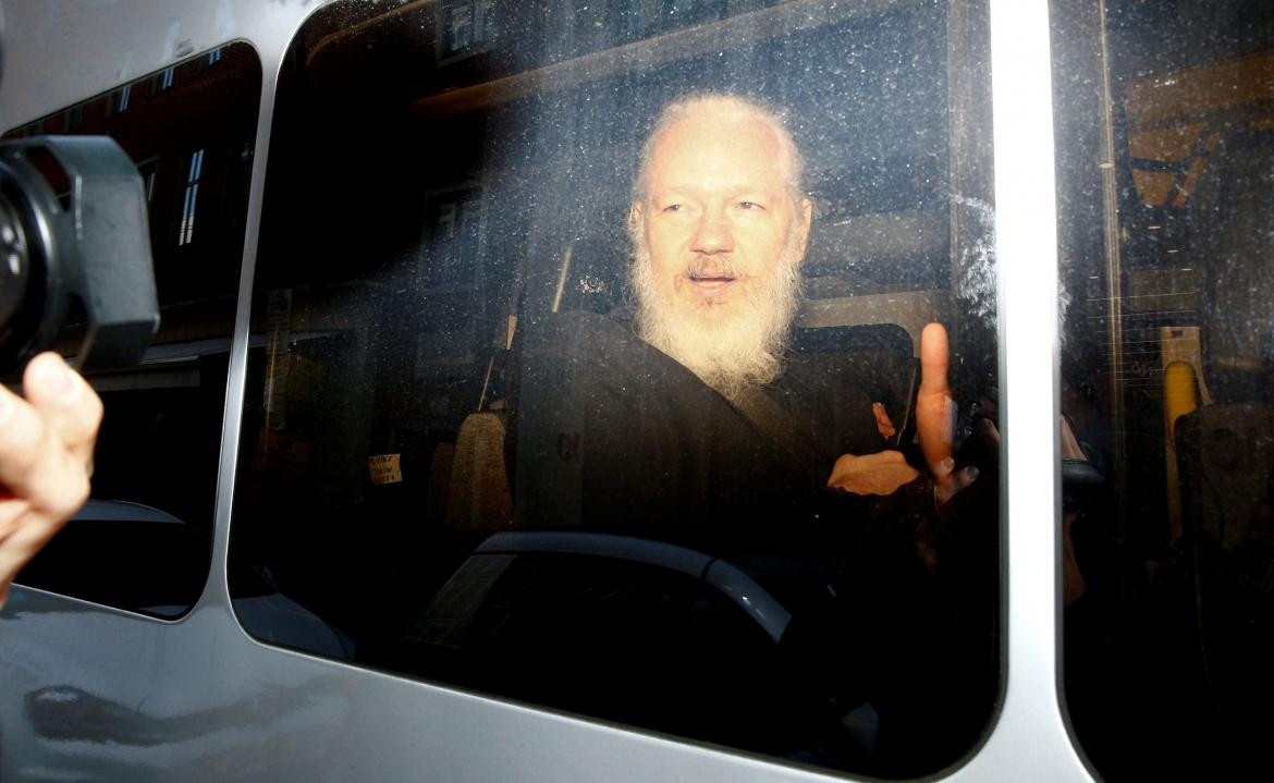 Julian Assange - Detención en Londres Foto Reuters