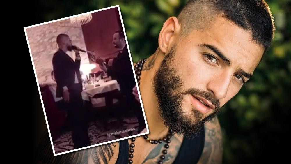 Maluma sorprendió a todos con improvisado show en restaurante de París