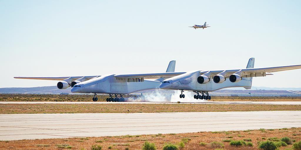 Despega con éxito el avión Stratolaunch, el más grande de la historia