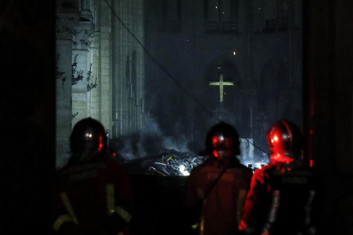 Catedral de Notre Dame por dentro tras el incendio