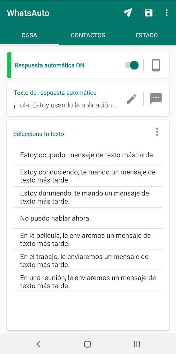 Ya podés programar respuestas automáticas para tus contactos de WhatsApp