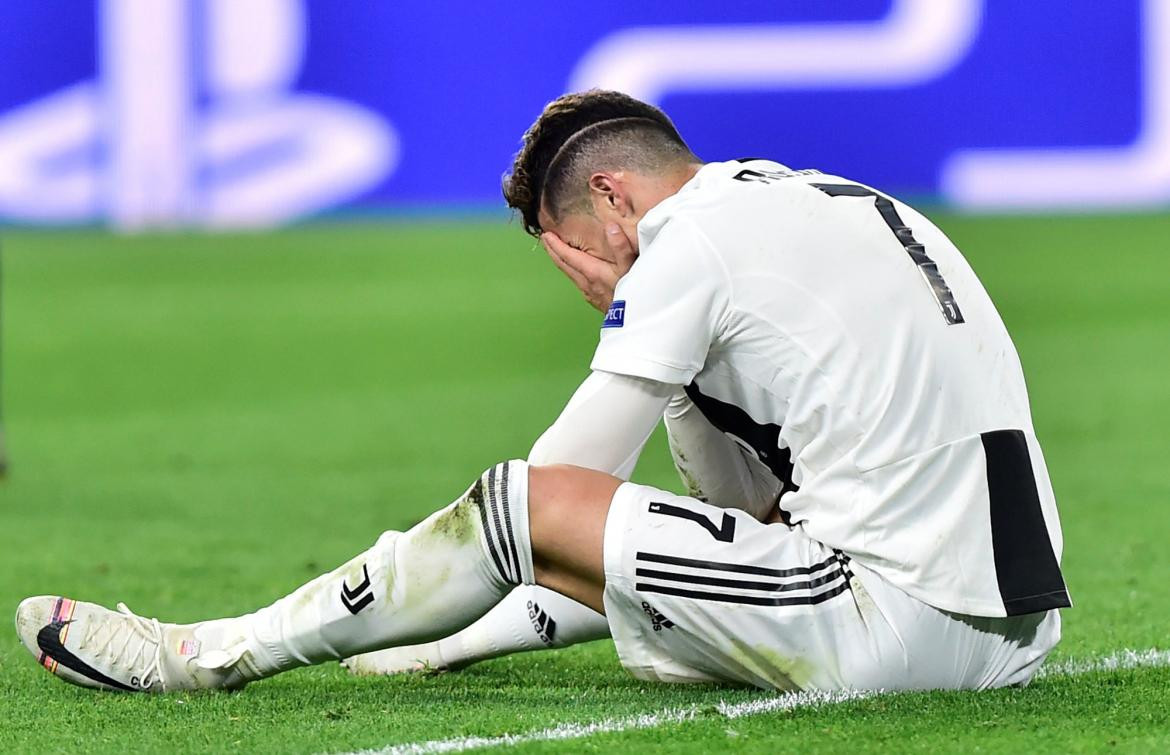 Champions League, Juventus vs. Ajax, llanto de Cristiano Ronaldo, fútbol, Reuters	
