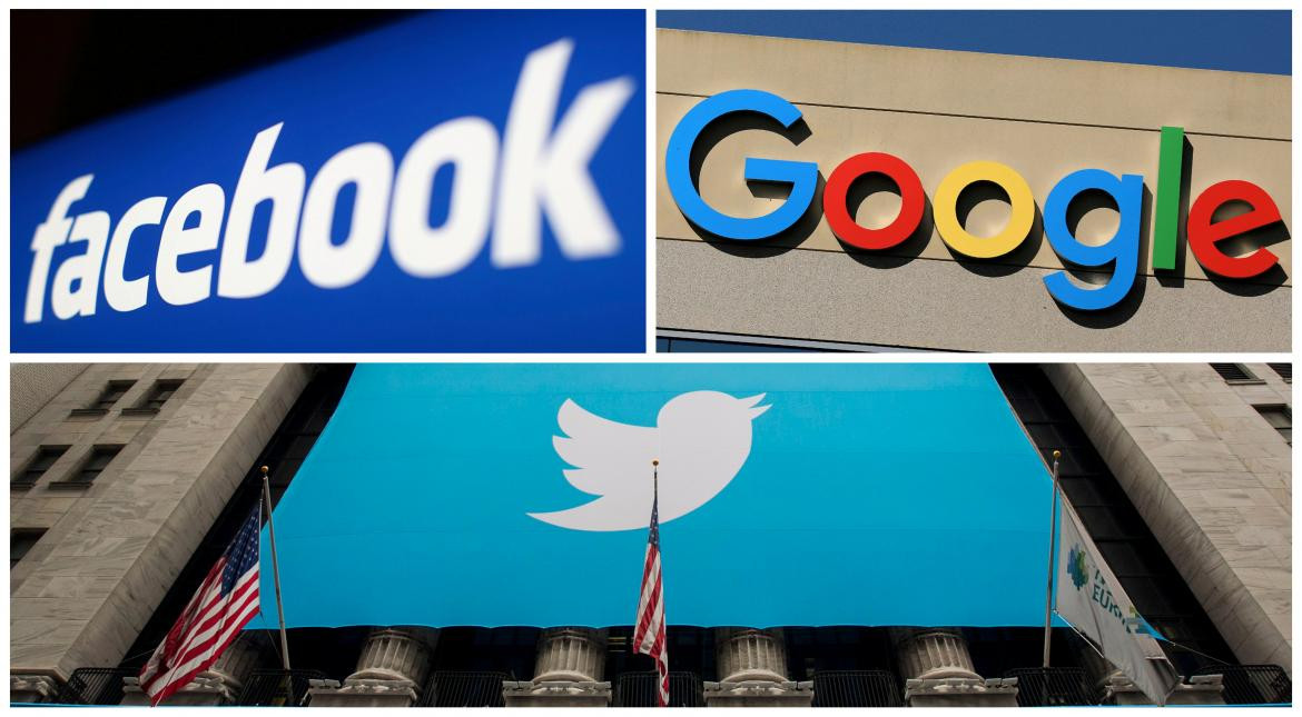 Facebook, Google, Twitter, gigantes tecnológicos, Redes Sociales, Reuters
