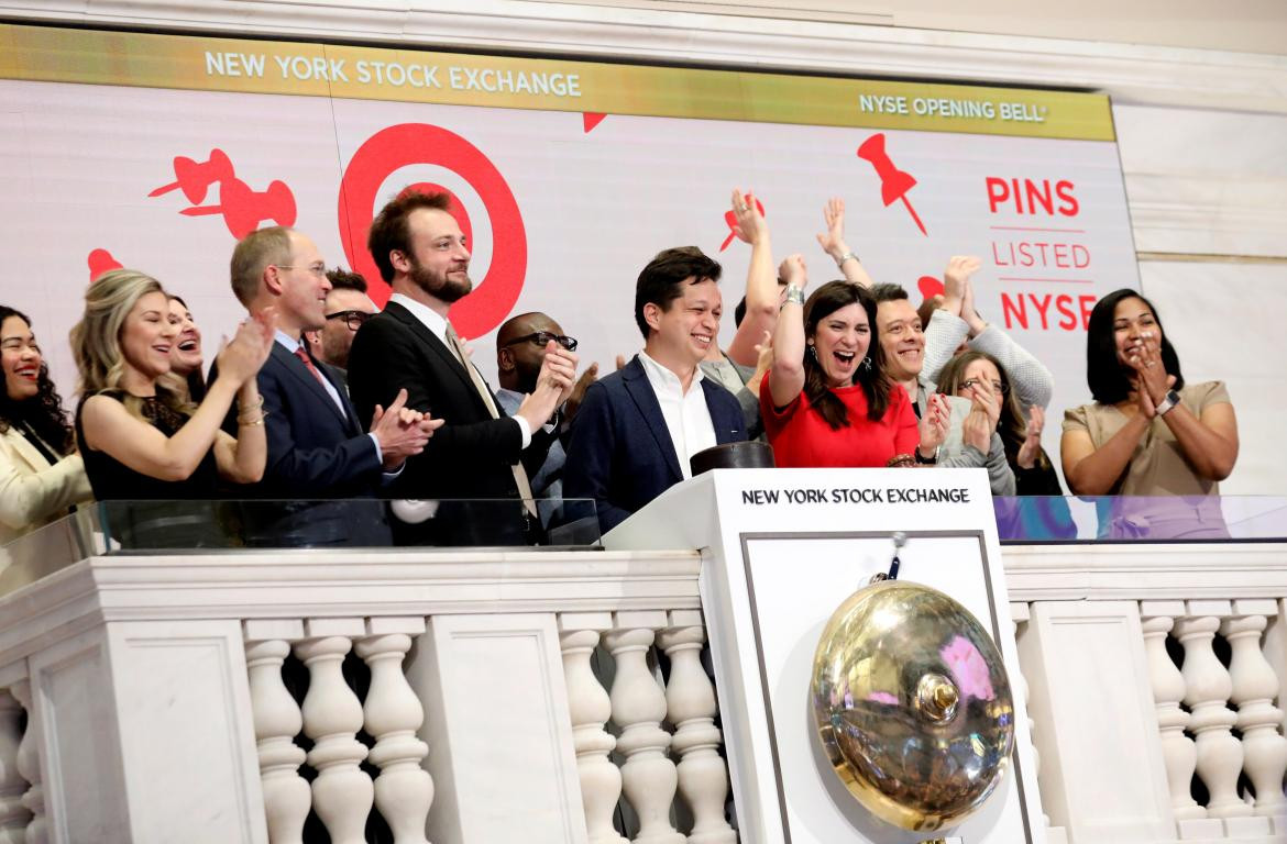Pinterest en la bolsa de Nueva York, Redes Sociales, Tecnología, Reuters	