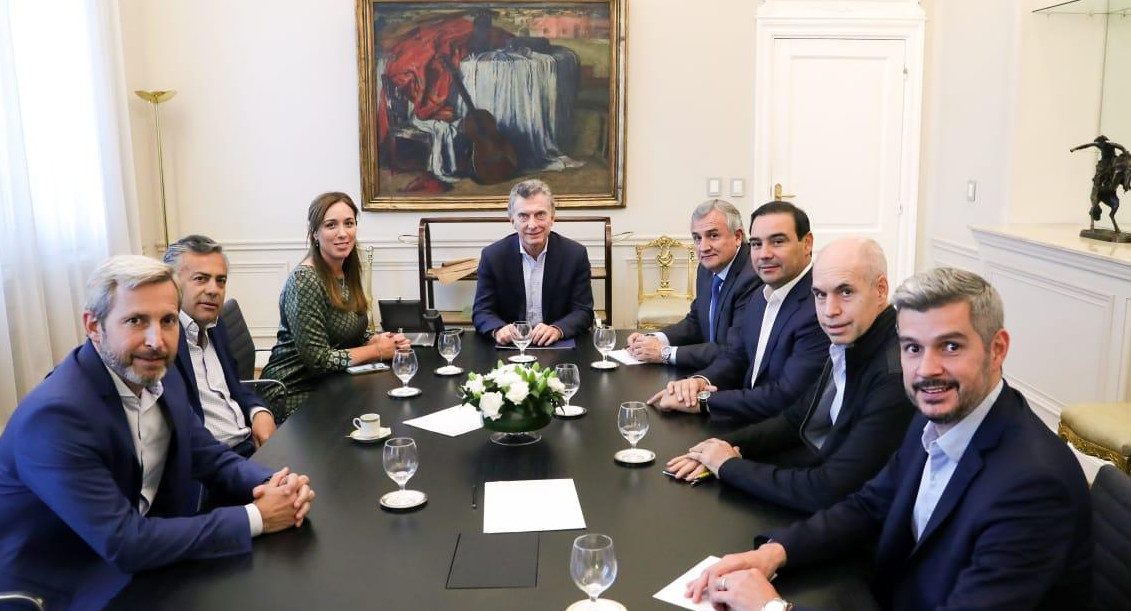 Macri, Vidal, Frigerio, Peña, Larreta, presidente y gobernadores, Cambiemos