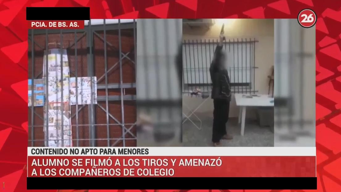 Alumno amenazando a colegio - Canal 26