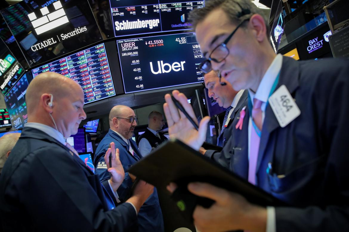 UBER debut en la Bolsa de Nueva York, Wall Street, REUTERS