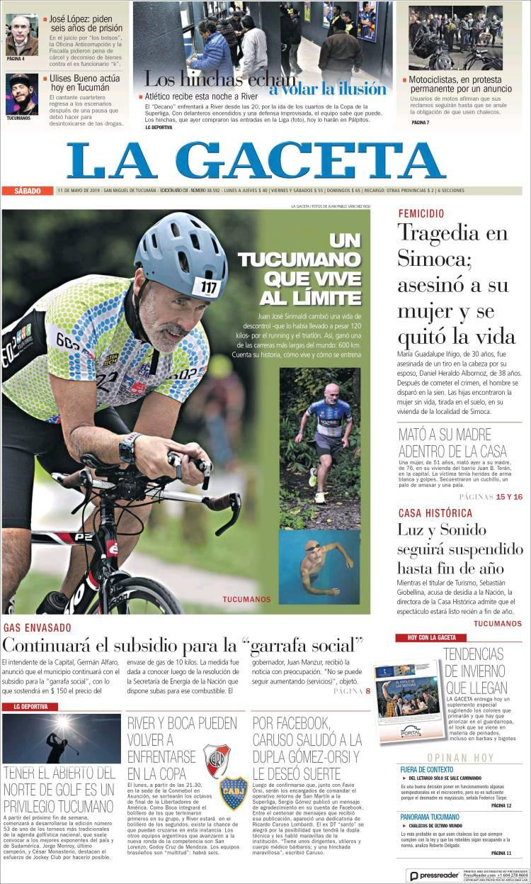 La Gaceta 11-5-2019