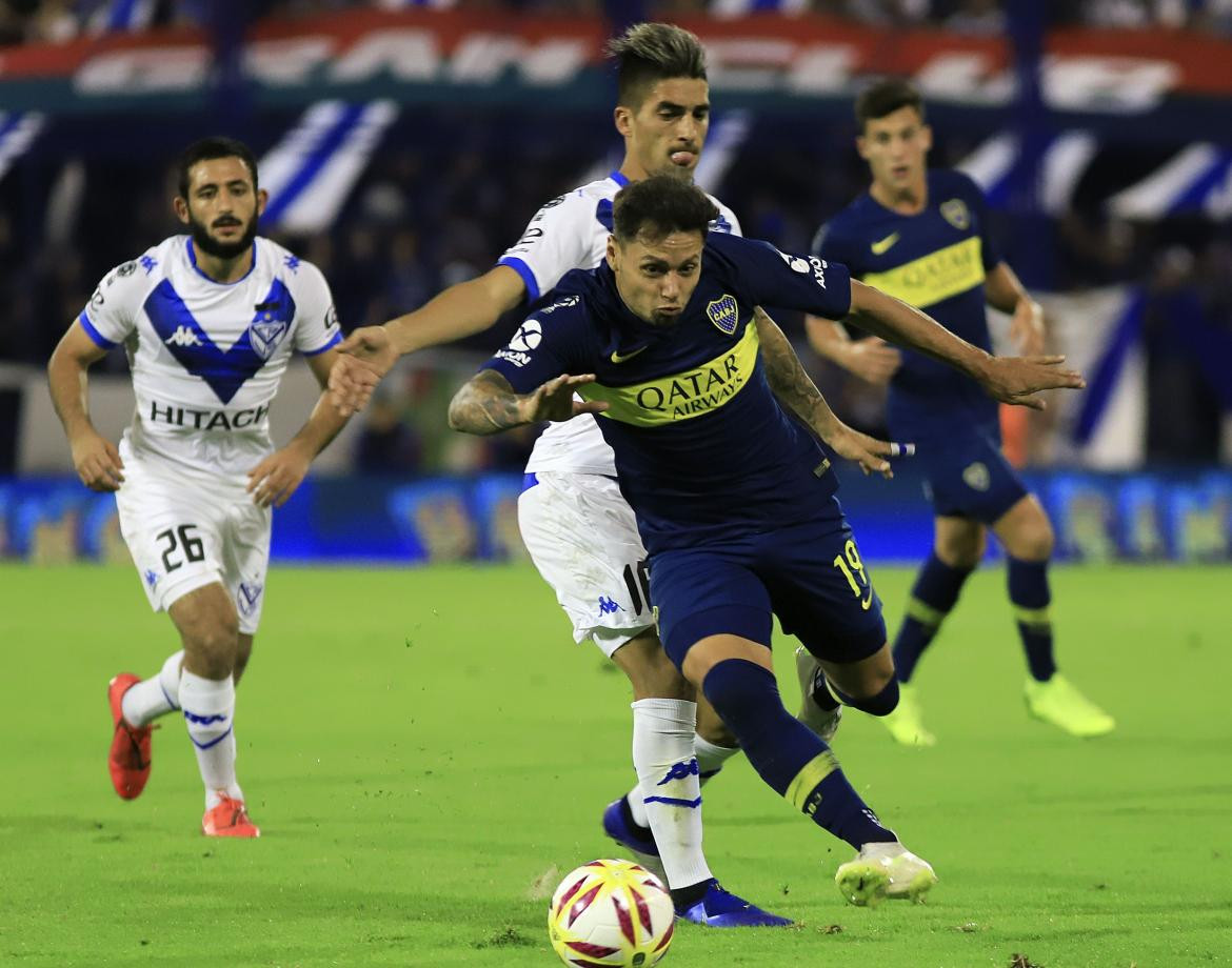 Mauro Zárate - Boca vs Vélez Foto NA