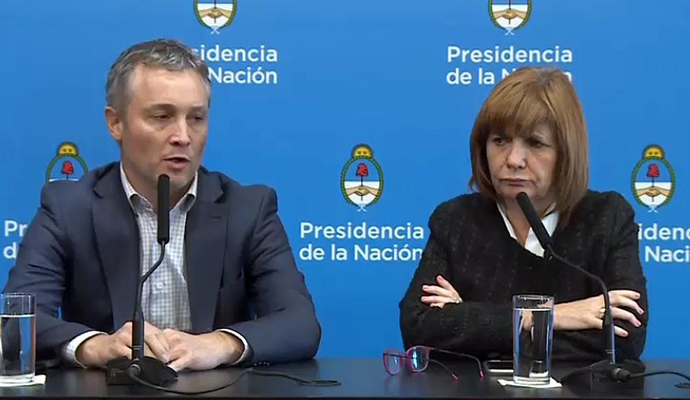 Conferencia de de Andreis y Bullrich - Casa de Gobierno - Elecciones 2019