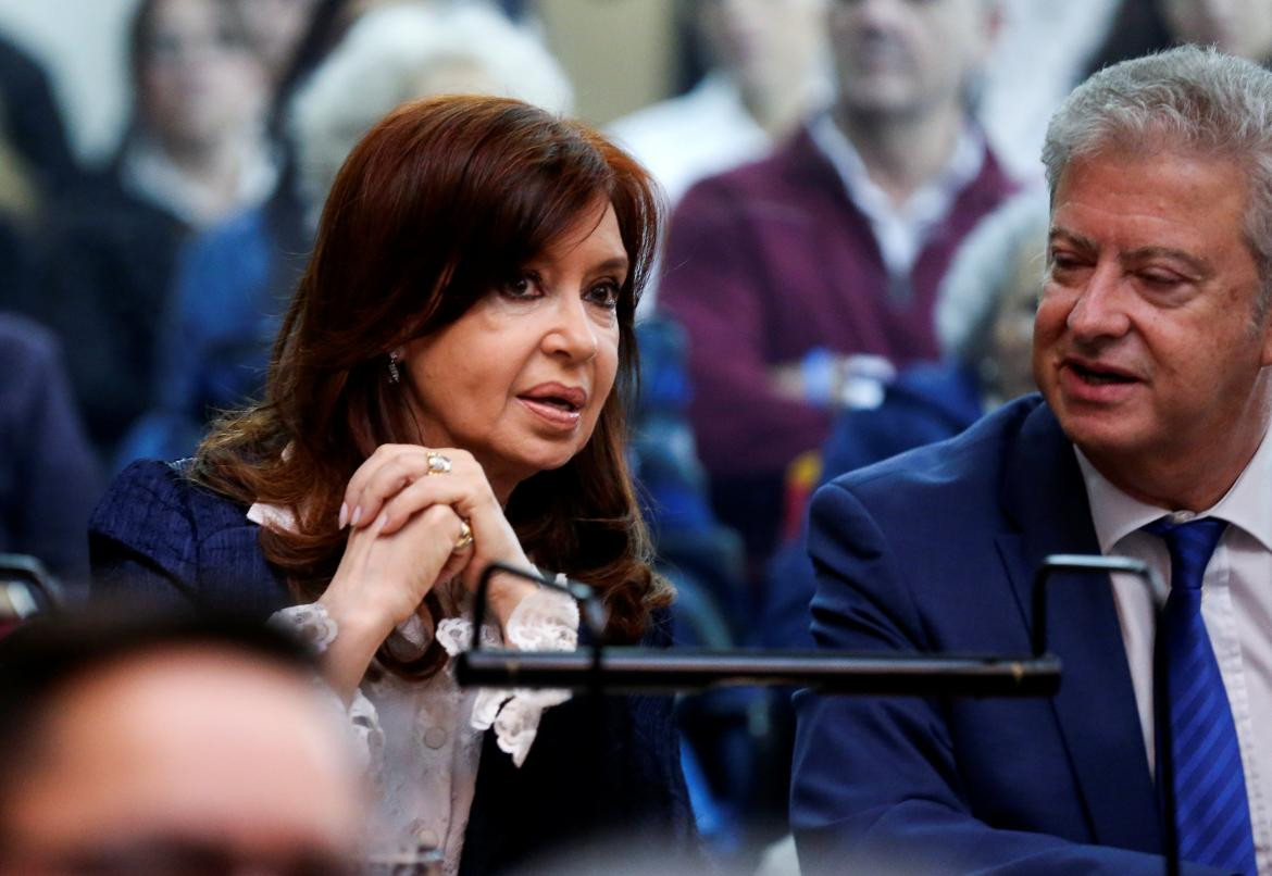 Cristina Kirchner en el banquillo de la causa Vialidad (Reuters)