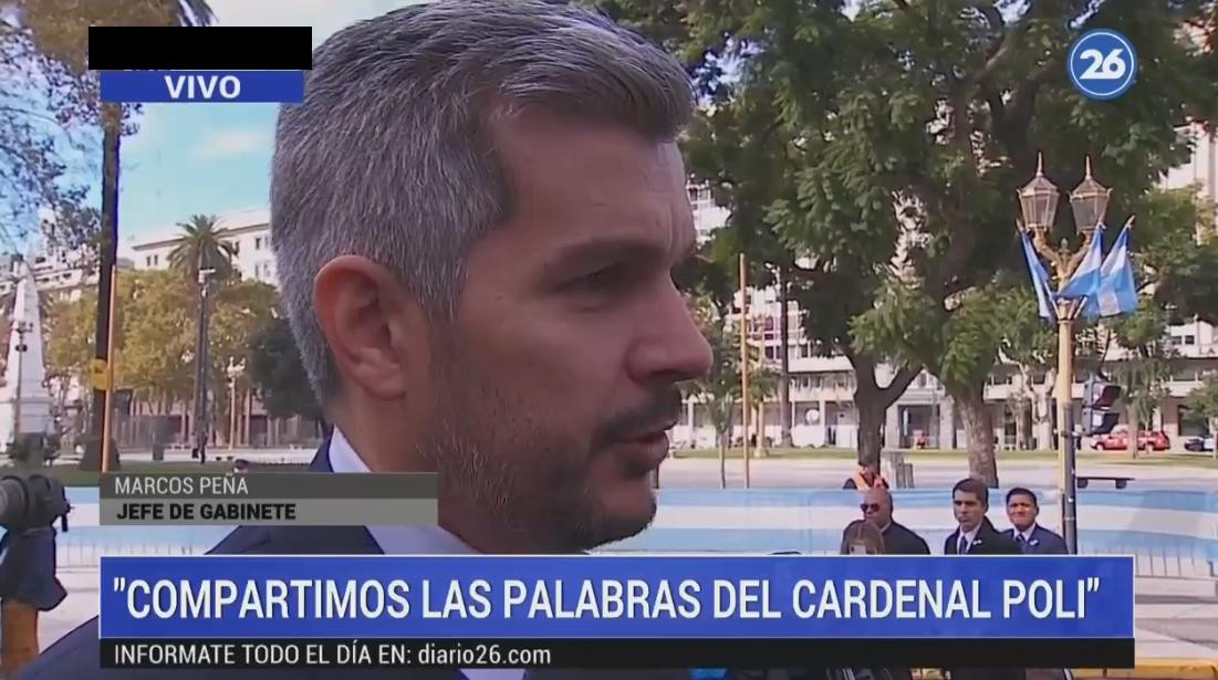 Marcos Peña - Tedeum en Catedral por 25 de Mayo