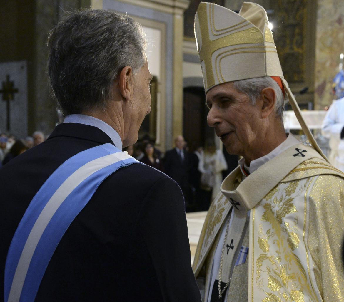 Tedeum del 25 de Mayo - Presidente Mauricio Macri y Mario Poli Agencia NA