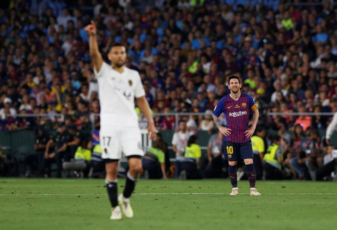 Derrota del Barcelona de Messi ante el Valencia en la final de la Copa del Rey (Reuters)