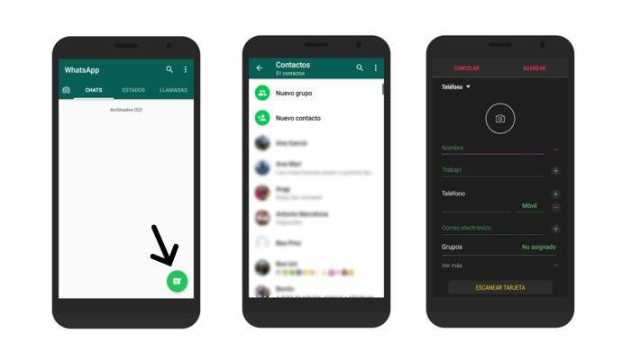 Cómo agenda un nuevo contacto desde WhatsApp