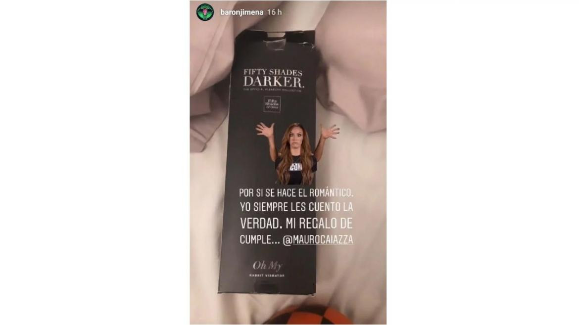 Jimena Barón y su novio Mauro Caiazza