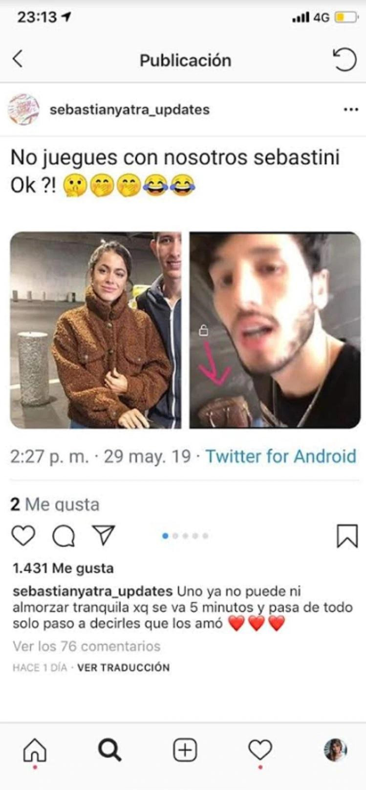 Tini y Sebastián Yatra