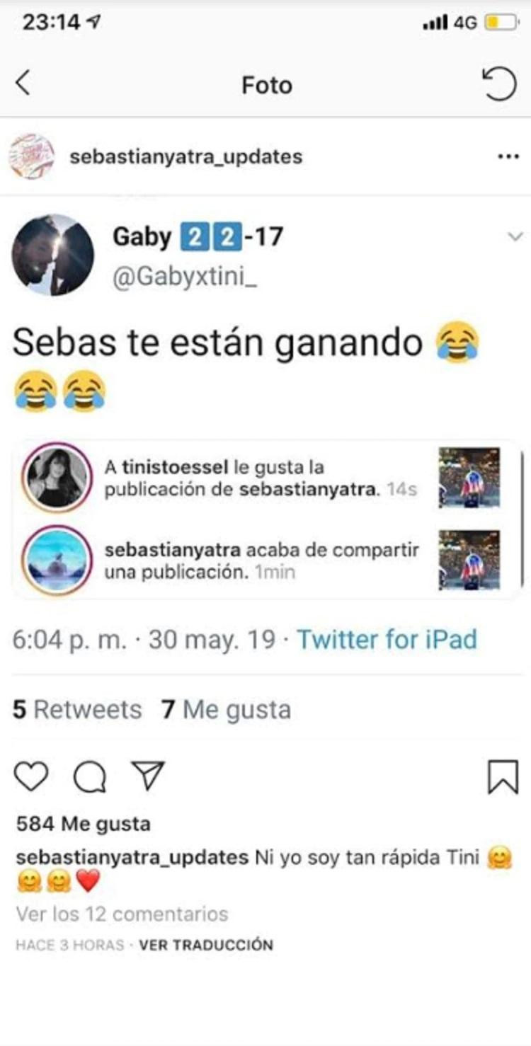 Tini y Sebastián Yatra