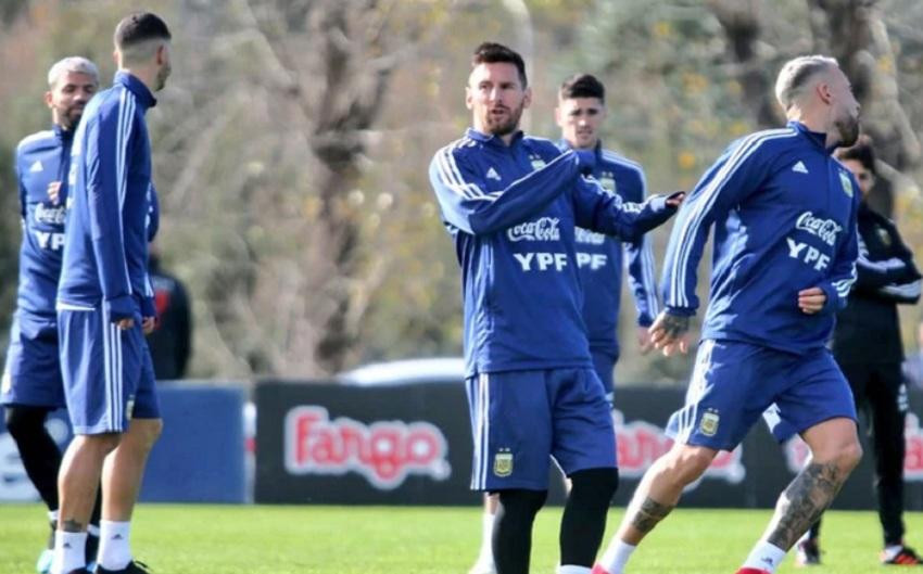 Selección Argentina, entrenamiento, fútbol, deportes, Messi