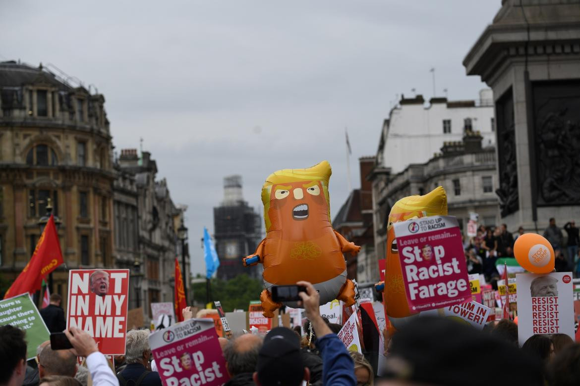 Marcha contra Trump en Londres - Reuters