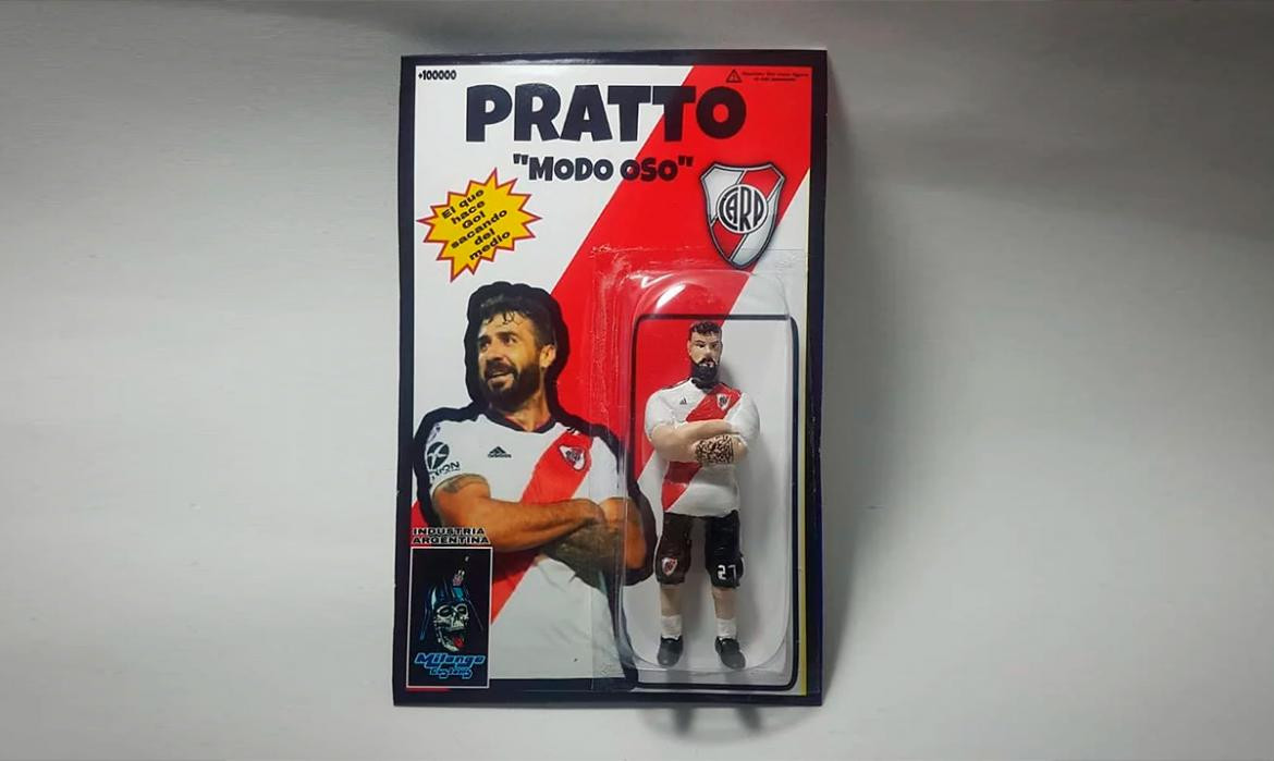 Salió el muñeco de Lucas Pratto - Milonga Customs - Juguetes - Fútbol - River Plate - Deportes