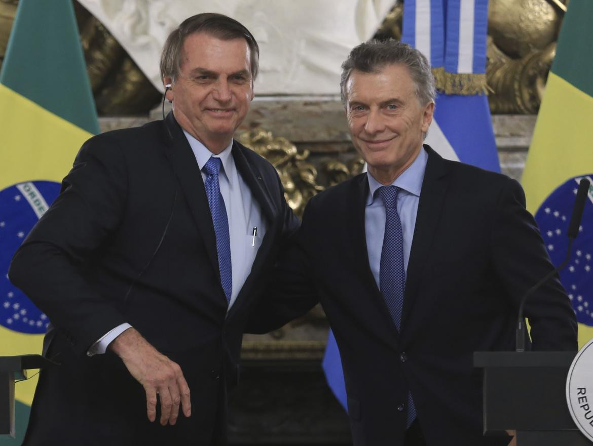 Jair Bolsonaro y Mauricio Macri (Agencia NA)