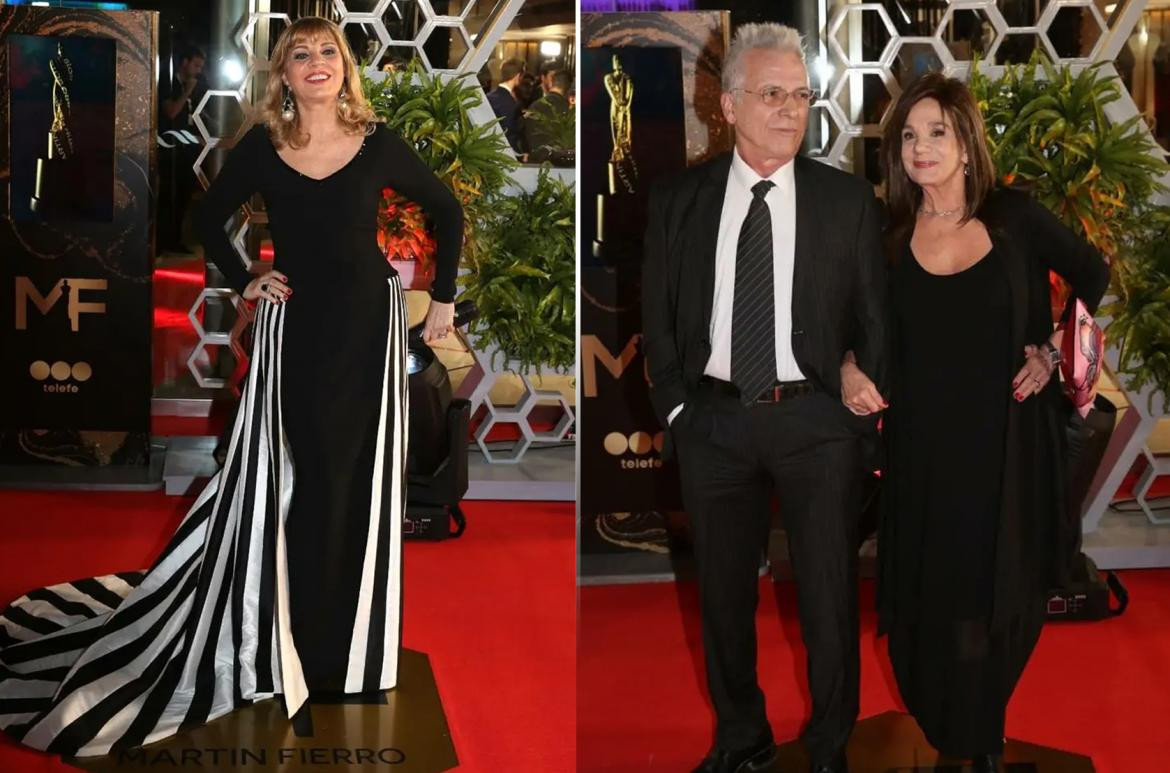 Martín Fierro 2019 - Looks en la alfombra roja - Teté Coustarot - Gerardo Romano - Ana María Picchio