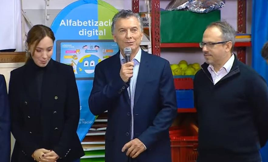 Mauricio Macri y María Eugenia Vidal en Tres de Febrero