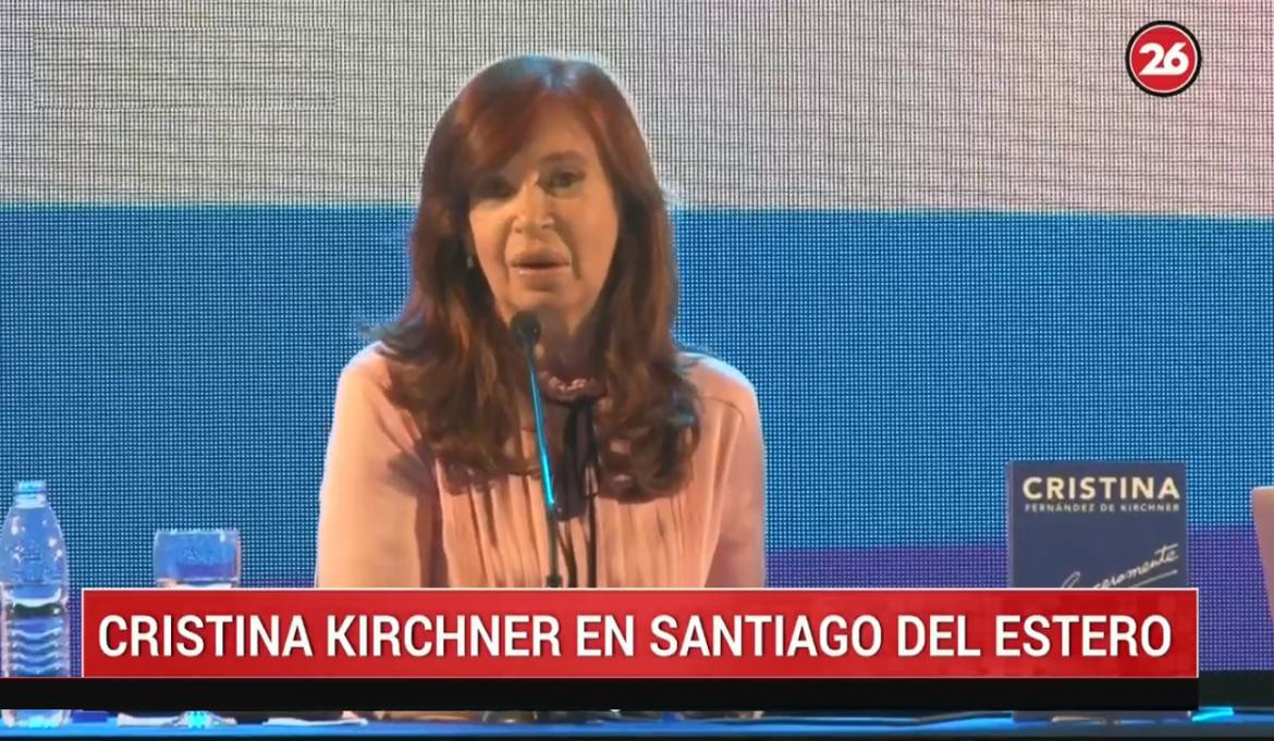 Cristina Fernández de Kirchner en Santiago del Estero