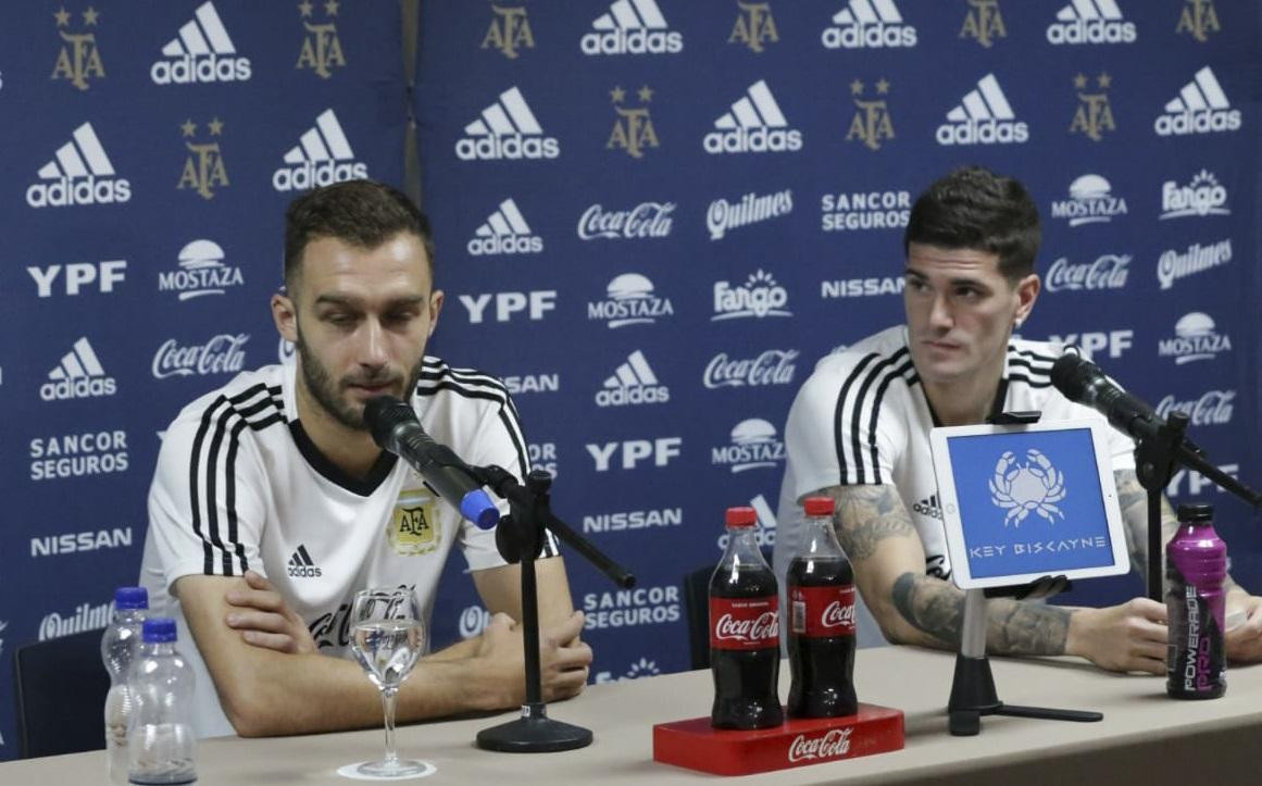 Rodrigo De Paul en conferencia de prensa - Selección Argentina Agencia NA