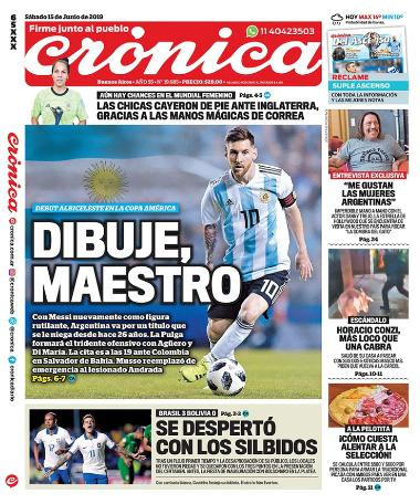 Tapas de diarios - Crónica sábado 15-06-19