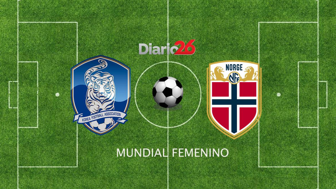 Mundial de fútbol femenino Francia 2019 - Corea vs. Noruega - Deportes - Diario 26	