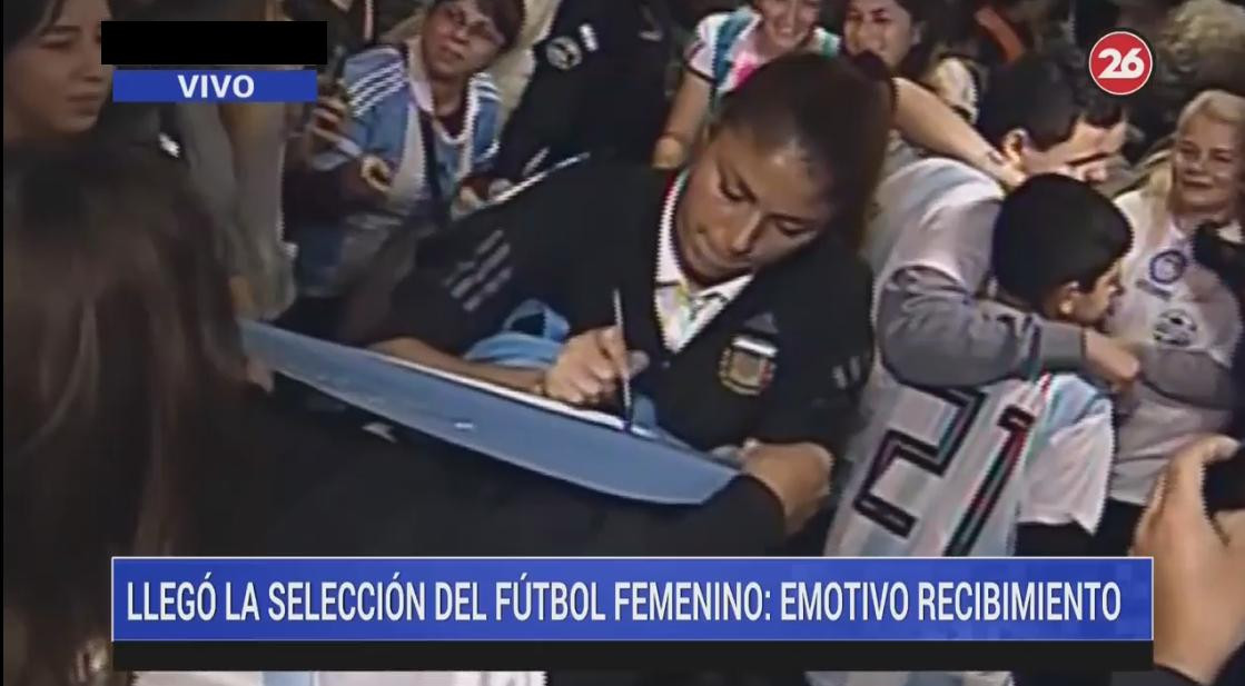 Selección femenino - recibimiento 