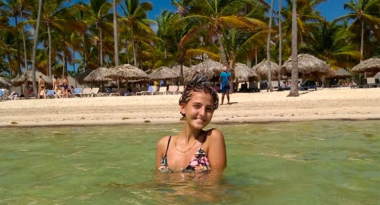 Candela Aylen Saccone - turista en Punta Cana