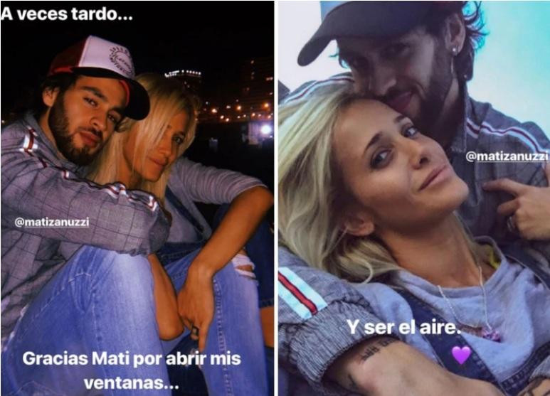 Julieta Prandi y su novio Matías Zanuzzi