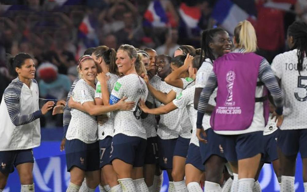 Mundial de fútbol femenino Francia 2019, Francia vs Brasil, festejo de Francia, Deportes, Twitter	