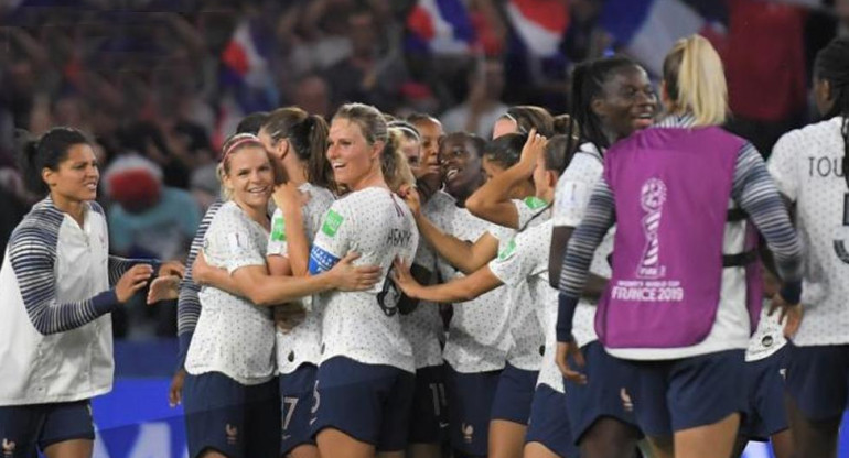 Mundial de fútbol femenino Francia 2019, Francia vs Brasil, festejo de Francia, Deportes, Twitter	