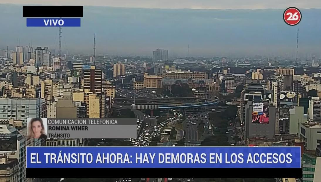 Romina Winer, tránsito en la Ciudad - Canal 26