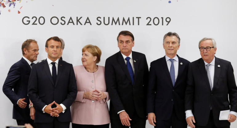 Cumbre G20 - Macri con líderes de UE