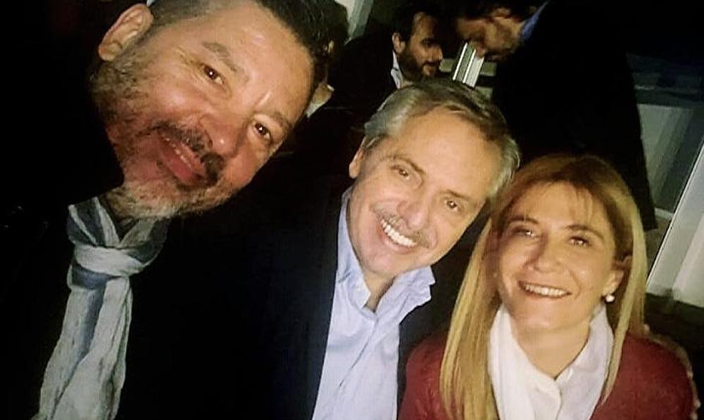 Alberto Fernández y Verónica Magario junto a Ricardo Pignanelli en acto de SMATA	