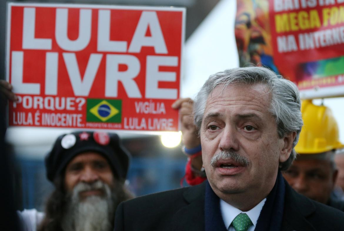 Visita de Alberto Fernández a Lula en Brasil (Reuters)