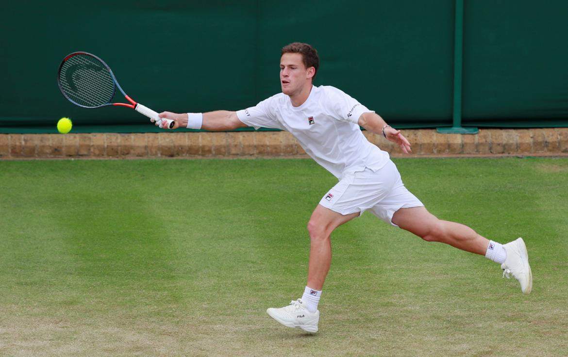 Diego Schwartzman en Wimbledon, tenis, deportes, Reuters	